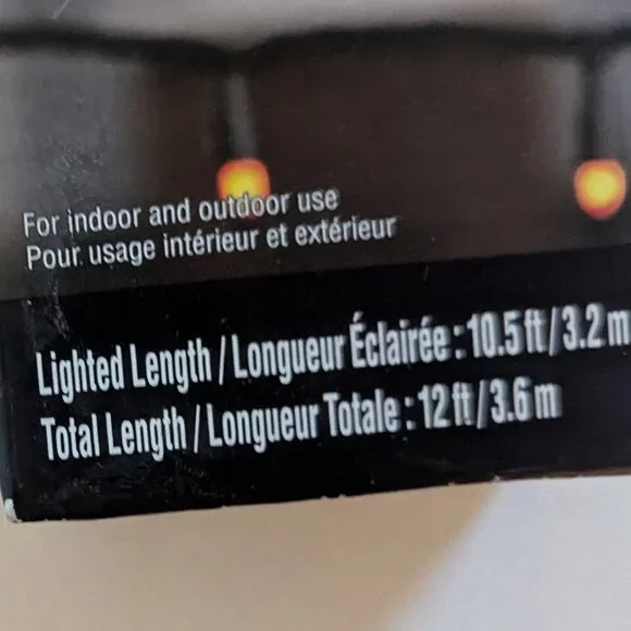 NWT Spooky Candy Corn Mini Lights String Halloween Decoration Orange Ashland NEW - Picture 6 of 8